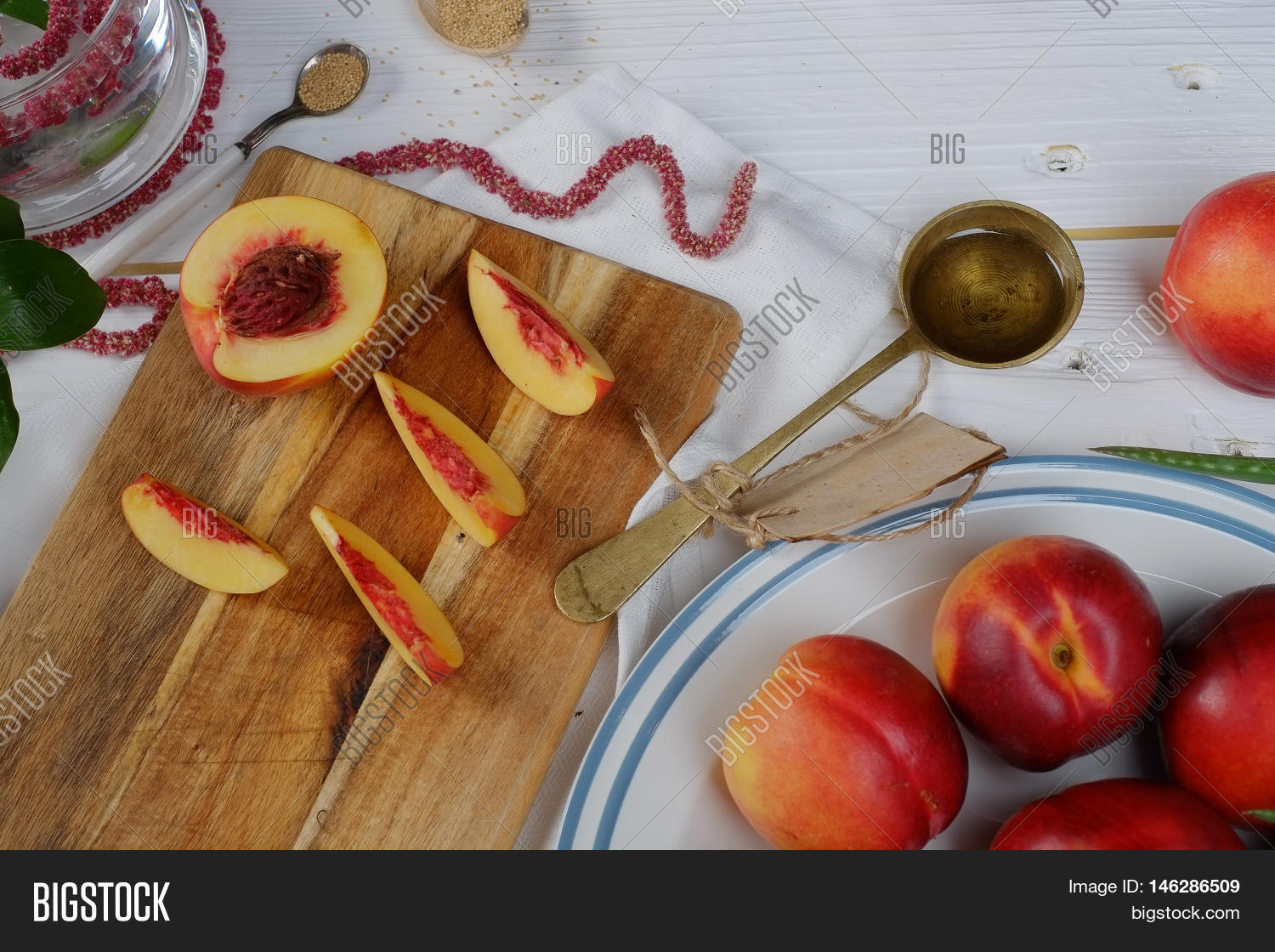 Healthy Eating Peaches Image & Photo (Free Trial) Bigstock