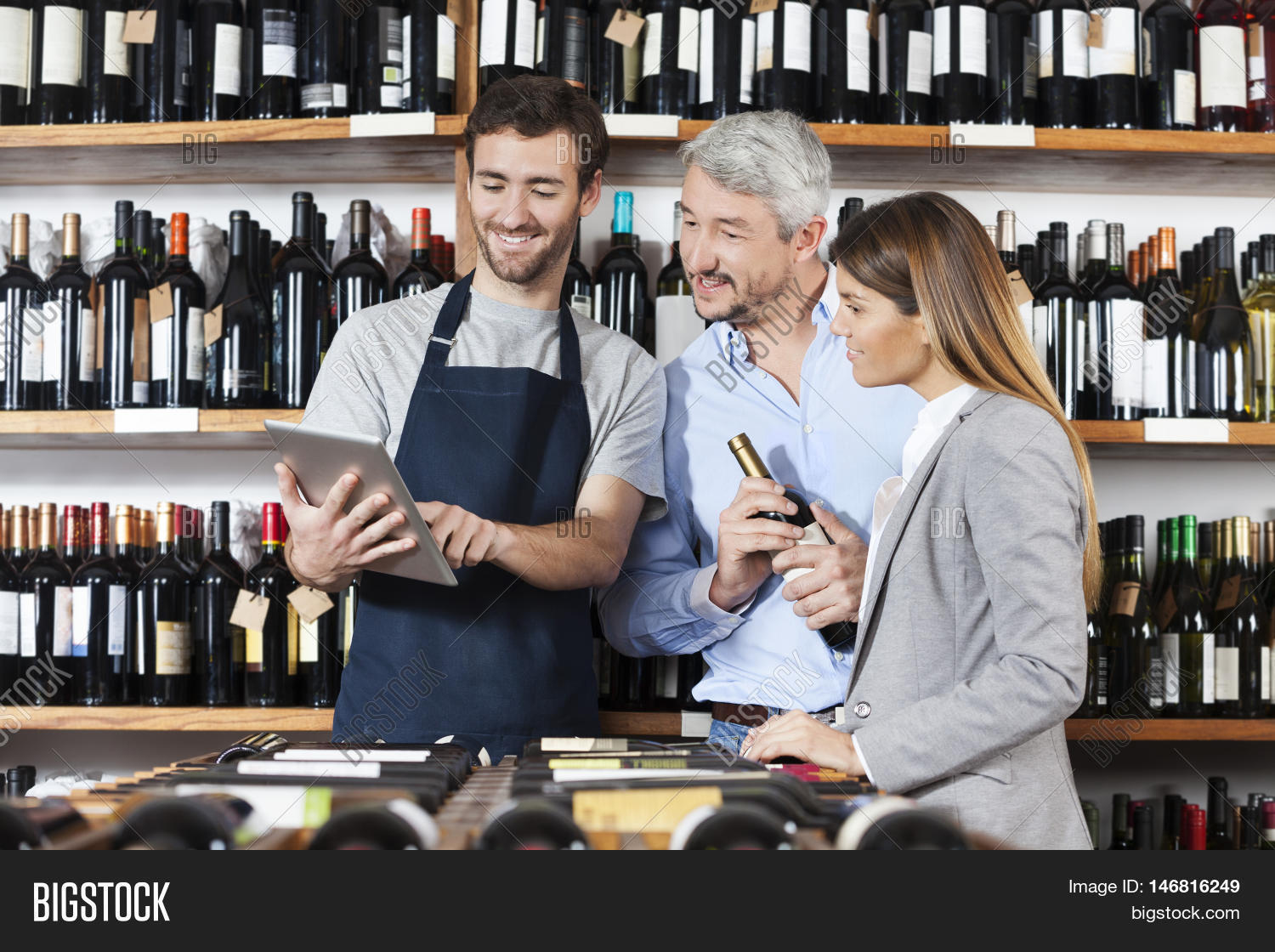 Salesman Showing Wine Image & Photo (Free Trial) Bigstock