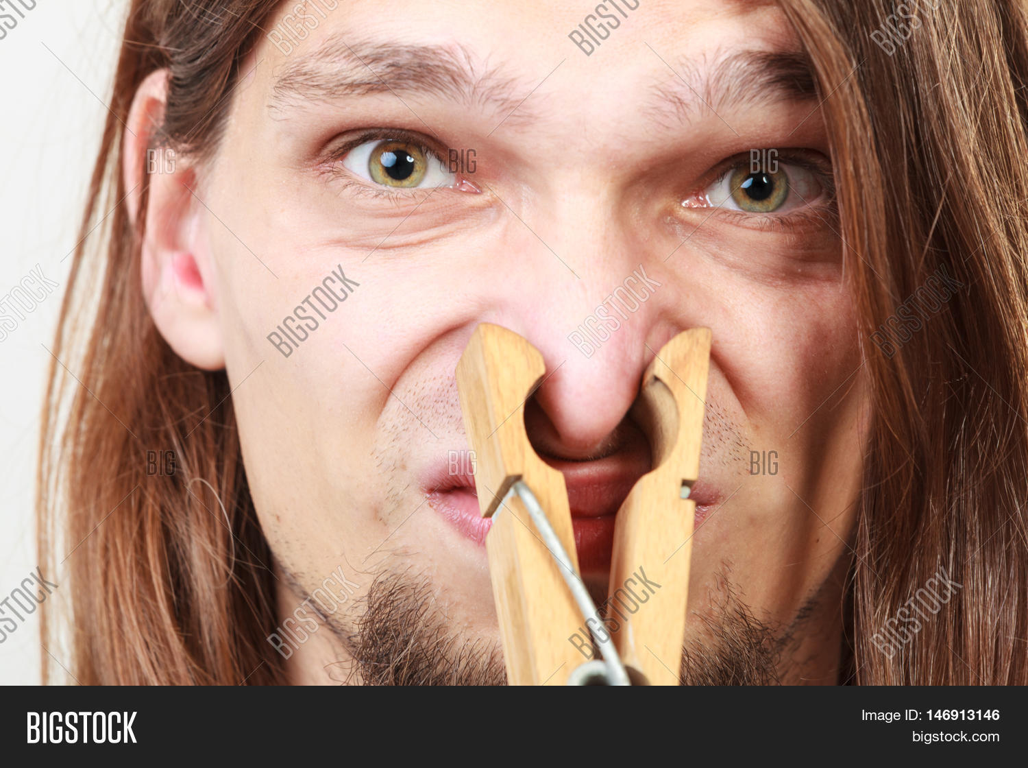 Man Clothespin Clip Image & Photo (Free Trial) Bigstock