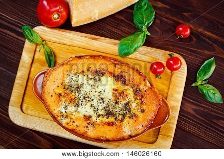 Lasagna (italian Leafy Meat Pie And Cheese Parmigiano)