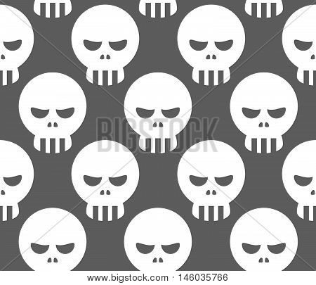 Seamless Skeleton Skull Pattern