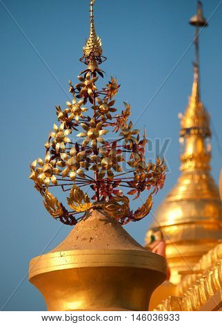 The Maha Lawka Marazein Pagoda at the center of the Kuthodaw Pagoda.
