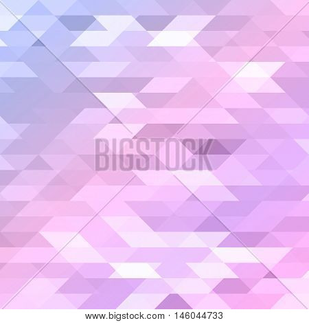 Colorful pink violet purple polygonal background. Triangular polygons in origami style with gradient. Geometric abstract bright pattern design for your business. Vector illustration