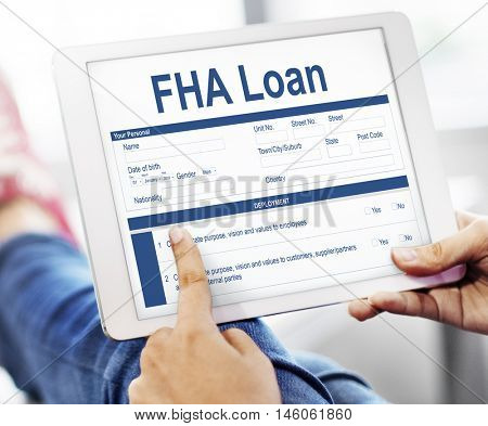 FHA Loan Borrower Document Questionaire Concept