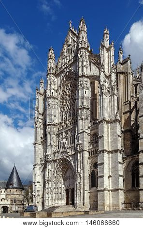 The Cathedral of Saint Peter of Beauvais is an incomplete Roman Catholic cathedral in Beauvais in northern France. Main entrance