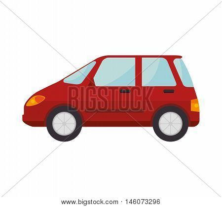 Red Car Black Wheels Vector & Photo (Free Trial) | Bigstock