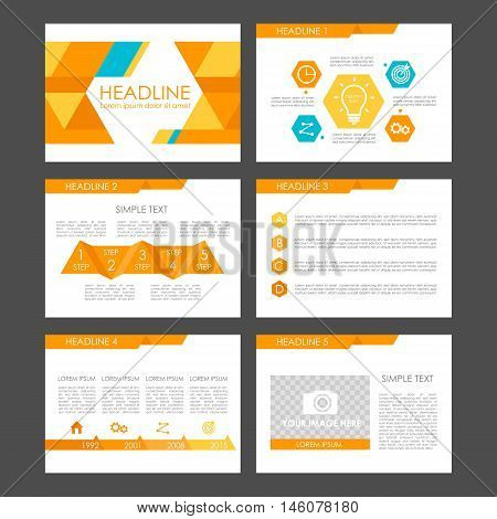 Set of color infographic elements for presentation templates. Leaflet, Annual report, book cover design. Brochure, layout, Flyer layout template design. Easy to edit.