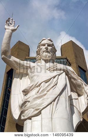 Vertical Closeup View Of Jesus