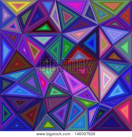 Multicolor irregular triangle mosaic vector background design