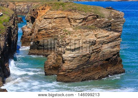 Cantabric Coast Summer Landscape.