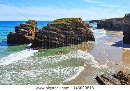Cantabric Coast Summer Landscape.