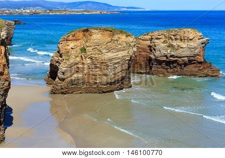 Cantabric Coast Summer Landscape.