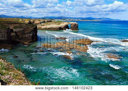 Cantabric Coast Summer Landscape.