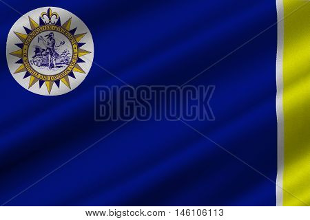 Flag of Nashville is the capital of Tennessee United States. 3D illustration