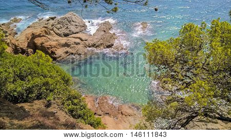 Beautiful landscape of the sea coast. 2016