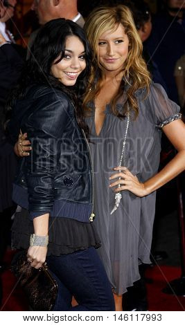 Vanessa Hudgens and Ashley Tisdale at the DVD Release premiere of 