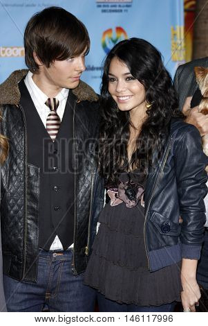 Zac Efron and Vanessa Hudgens at the DVD Release premiere of 