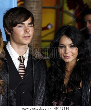 Zac Efron and Vanessa Hudgens at the DVD Release premiere of 
