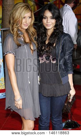 Vanessa Hudgens and Ashley Tisdale at the DVD Release premiere of 