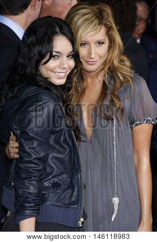 Vanessa Hudgens and Ashley Tisdale at the DVD Release premiere of 