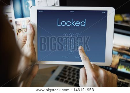 Access Identification Password Passcode Graphic Concept