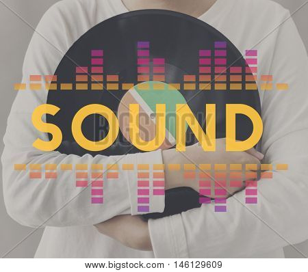 Audio Digital Equalizer Music Tunes Sound Wave Graphic Concept