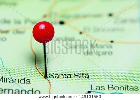 Santa Rita pinned on a map of Venezuela
