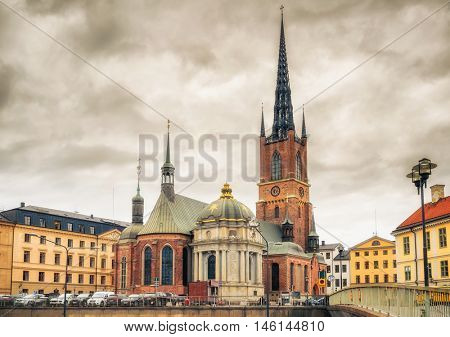 Riddarholm Church In Stockholm, Sweden