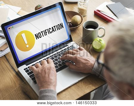 Notification Alert Exclamation Point Graphic Concept