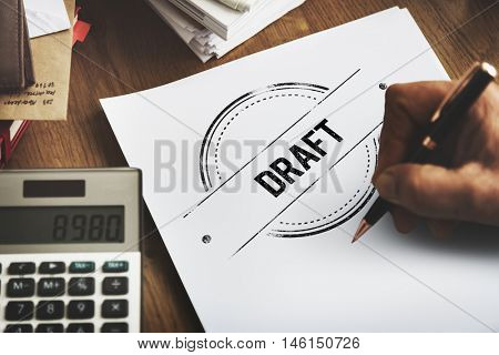 Draft Sketch Design Preview Structure Template Concept
