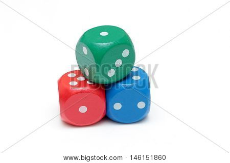 Dice concept for business risk chance good luck or gambling