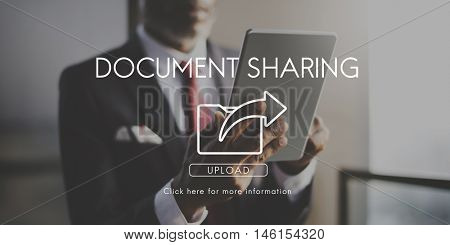 Data Transfer Exchange Sharing Sync Upload Concept