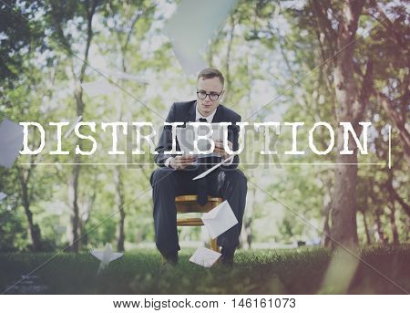 Distribution Dealing Spread Arrangement Supplying Concept