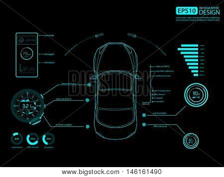 Car auto service infographics design, Auto mechanic. vector