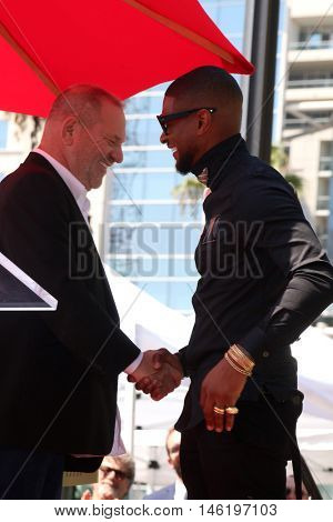 LOS ANGELES - SEP 7:  Harvey Weinstein, Usher Raymond at the Usher Honored With a Star On The Hollywood Walk Of Fame at the Eastown on September 7, 2016 in Los Angeles, CA