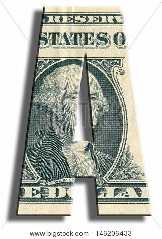 A Credit Rating. Us Dollar Texture.