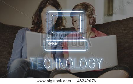 Online Media Technolgoy Website Concept