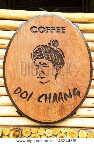 CHIANGRAI THAILAND - JULY 20 : Brand coffee shop 
