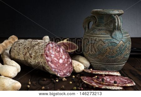 Italian Salame -  Dry-cured Sausage