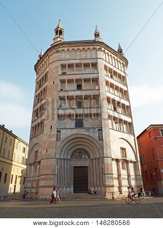 Battistero Di Parma, In Emilia-romagna. Italy.