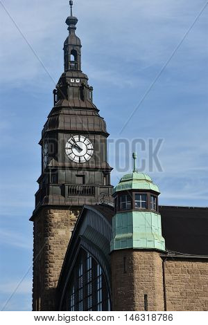 HAMBURG, GERMANY - AUG 25: Hauptbahnhof in Hamburg, Germany, as seen on Aug 25, 2016. It is the main railway station in the city, the busiest in the country and the second busiest in Europe.