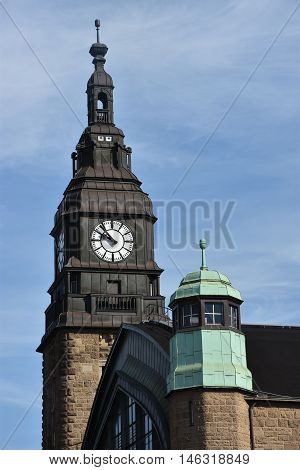 HAMBURG, GERMANY - AUG 25: Hauptbahnhof in Hamburg, Germany, as seen on Aug 25, 2016. It is the main railway station in the city, the busiest in the country and the second busiest in Europe.
