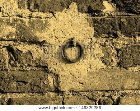 Brick Wall Sepia