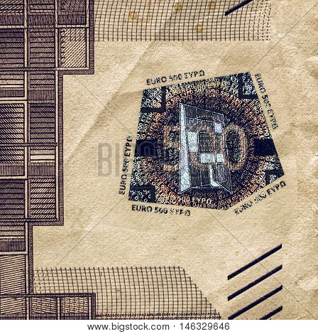 Vintage Euro Note