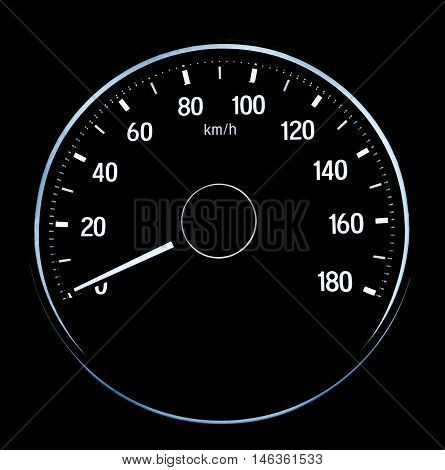 Speed measurement on auto car crop single