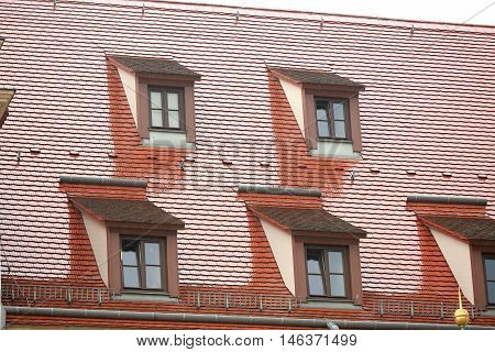 the house with windows on the roof