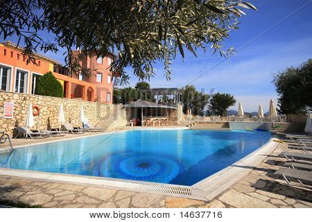 Esterno di un hotel in Grecia