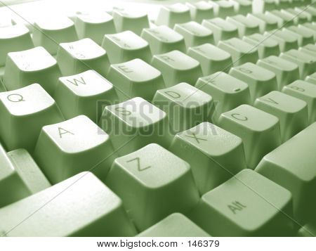Zelený klávesnice