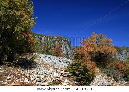 Canyon af Zagoria i Grækenland, den dybeste kløft i verden.
