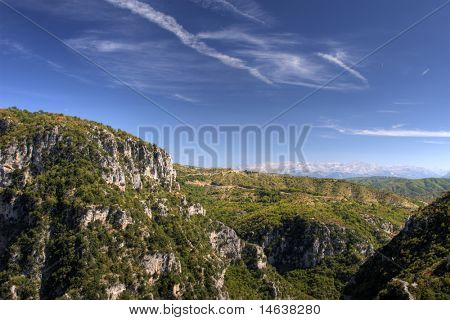 Canyon af Zagoria i Grækenland, den dybeste kløft i verden.